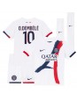 Billige Paris Saint-Germain Ousmane Dembele #10 Bortedraktsett Barn 2025-26 Kortermet (+ Korte bukser)
